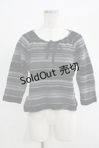 PINK HOUSE / ボーダートップス L ブラック H-25-04-17-1047-LO-TO-NS-ZH