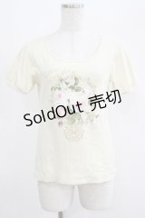 PINK HOUSE / ローズプリントトップス 3（M ） アイボリー H-25-04-17-1051-LO-TO-NS-ZH