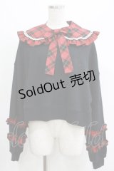 Angelic Pretty / タータンチェックレッスン付け襟プルオーバー Free ブラック H-25-04-17-1054-AP-TO-NS-ZH