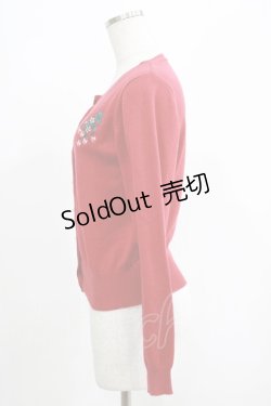画像2: Fi.n.t / 野イチゴ刺繍ニットカーディガン FREE レッド H-25-04-17-1056-CA-TO-NS-ZH