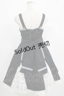 画像3: Angelic Pretty / レースアップ裾フリルジャンパースカート Free ブラック H-25-04-17-1005-AP-OP-NS-ZH