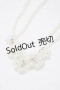 an another angelus / フラワーパールネックレス  WHITE H-25-04-17-1070-CA-AC-NS-ZH
