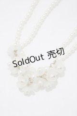 an another angelus / フラワーパールネックレス  WHITE H-25-04-17-1070-CA-AC-NS-ZH