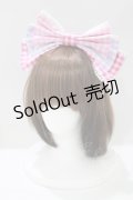 Angelic Pretty / ギンガム配色リボンカチューシャ  ピンク/ラベンダー H-25-04-17-1077-AP-AC-NS-ZH