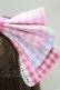画像2: Angelic Pretty / ギンガム配色リボンカチューシャ  ピンク/ラベンダー H-25-04-17-1077-AP-AC-NS-ZH (2)