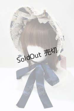 画像1: metamorphose / アンティークブーケボンネット  クラシックブルー H-25-04-17-1079-ME-AC-NS-ZH