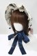 画像1: metamorphose / アンティークブーケボンネット  クラシックブルー H-25-04-17-1079-ME-AC-NS-ZH (1)