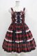 画像1: Angelic Pretty / タータンチェック肩リボンジャンパースカート Free ネイビー H-25-04-17-1007-AP-OP-NS-ZH (1)