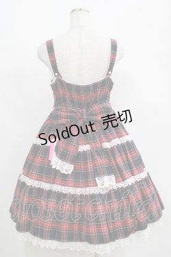 画像3: Angelic Pretty / タータンチェック肩リボンジャンパースカート Free ネイビー H-25-04-17-1007-AP-OP-NS-ZH