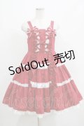Angelic Pretty / 肩リボンジャンパースカート Free ワイン H-25-04-17-1008-AP-OP-NS-ZH