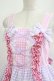 画像4: Angelic Pretty / ギンガム配色肩リボンジャンパースカート Free ピンク/ラベンダー H-25-04-17-1009-AP-OP-NS-ZH (4)
