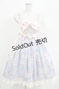 Lullaby（海外ロリータブランド） / Antique Doll Wallジャンパースカートセット M サックス H-25-04-17-1010-GO-OP-NS-ZH