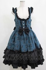 metamorphose / Dressy Ribbon フリルジャンパースカート サイズ1 グリーン H-25-04-17-1013-ME-OP-NS-ZH