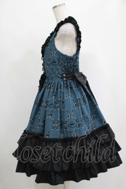 画像2: metamorphose / Dressy Ribbon フリルジャンパースカート サイズ1 グリーン H-25-04-17-1013-ME-OP-NS-ZH