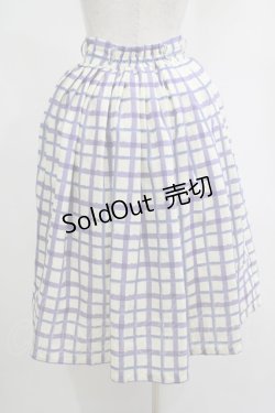 画像3: an another angelus / ハンドペイントチェックスカート Free PURPLE H-25-04-17-1014-CA-SK-NS-ZH