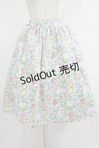 Fi.n.t / フラワーベース柄スカート Free L,BLUE H-25-04-17-1016-CA-SK-NS-ZH