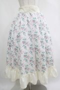 Kurumi Collaboration / 花柄コルセット風スカート L オフ H-25-04-17-1019-GO-SK-NS-ZH