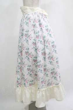 画像2: Kurumi Collaboration / 花柄コルセット風スカート L オフ H-25-04-17-1019-GO-SK-NS-ZH
