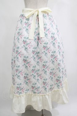 画像3: Kurumi Collaboration / 花柄コルセット風スカート L オフ H-25-04-17-1019-GO-SK-NS-ZH