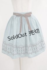 F&A / ゲートプリントスカート Free ブルー H-25-04-17-1024-LO-SK-NS-ZH