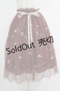 an another angelus / フラワーロゴ刺繍チュールスカート Free Bordeaux H-25-04-17-1025-CA-SK-NS-ZH