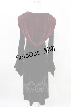 画像2: DARK IN LOVE / ベルベットロングローブマント S ブラック H-25-04-17-001-PU-JA-KB-ZT244