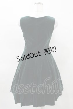 画像2: Jane Marple / ベルベットスクエアドレス M グリーン H-25-10-20-005-JM-OP-KB-ZH