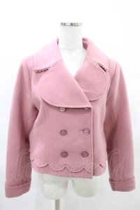 Emily Temple cute / スカラップショートコート  ピンク H-25-04-17-002-ET-CO-KB-ZT-C006