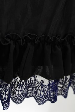 画像4: Moi-meme-Moitie / ミディアムペチコート  黒×青 H-25-04-17-021-MO-SK-KB-ZH