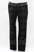 PUNK RAVE / Rock Gothic Printed Pattern Black Pants L ブラック H-25-04-17-022-PU-PA-KB-ZH