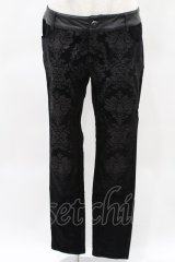 PUNK RAVE / Rock Gothic Printed Pattern Black Pants L ブラック H-25-04-17-022-PU-PA-KB-ZH