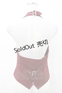 画像2: PEACE NOW / ホルターネックベスト M ボルドー H-25-04-17-023-PU-TO-KB-ZH