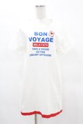 MILK / BON VOYAGEロングTee  ホワイト H-25-04-18-034-ML-TO-KB-ZH