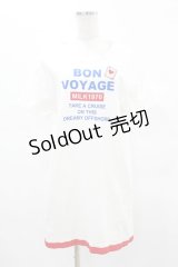 MILK / BON VOYAGEロングTee  ホワイト H-25-04-18-034-ML-TO-KB-ZH
