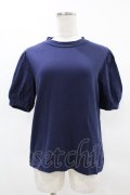 Jane Marple / Tulle Frill Puffy Sleeve Pullover  ネイビー H-25-04-18-047-JM-TO-KB-ZH