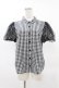 画像1: Candy Stripper / TULLE PUFF GINGHAM SHIRT 2 黒 H-25-04-18-051-PU-BL-KB-ZH (1)
