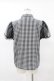画像2: Candy Stripper / TULLE PUFF GINGHAM SHIRT 2 黒 H-25-04-18-051-PU-BL-KB-ZH (2)