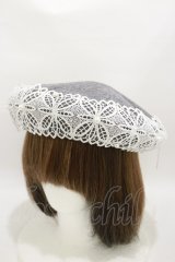 m petit by misako / TT*AMレースBベレー  グレー H-25-04-18-1001-LO-AC-NS-ZH