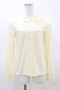 axes femme / シャツカラー重ねレースプルオーバー M アイボリー H-25-04-18-1045-AX-TO-NS-ZH