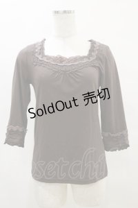 axes femme / ストーン使いプルオーバー M ブラウン H-25-04-18-1046-AX-TO-NS-ZH