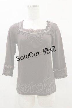 画像1: axes femme / ストーン使いプルオーバー M ブラウン H-25-04-18-1046-AX-TO-NS-ZH