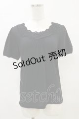 axes femme / ストーン使いプルオーバー M ブラック H-25-04-18-1048-AX-TO-NS-ZH