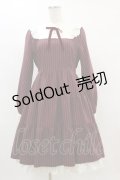 axes femme / ティアード切替ミニ丈ワンピース M ボルドー H-25-04-18-1068-AX-OP-NS-ZH