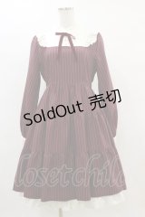 axes femme / ティアード切替ミニ丈ワンピース M ボルドー H-25-04-18-1068-AX-OP-NS-ZH
