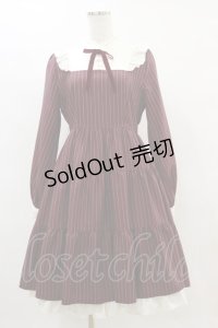 axes femme / ティアード切替ミニ丈ワンピース M ボルドー H-25-04-18-1068-AX-OP-NS-ZH