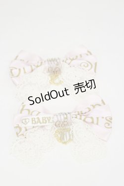 画像2: BABY,THE STARS SHINE BRIGHT / BABYロゴリボンコーム  ピンク H-25-04-18-1009-BA-AC-NS-ZH
