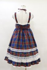 画像2: BABY,THE STARS SHINE BRIGHT / タータンチェックベビードールジャンパースカート Free ネイビー H-25-04-18-1075-BA-OP-NS-ZH (2)