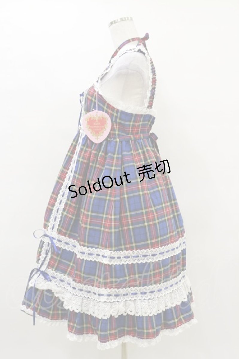 画像3: BABY,THE STARS SHINE BRIGHT / タータンチェックベビードールジャンパースカート Free ネイビー H-25-04-18-1075-BA-OP-NS-ZH (3)