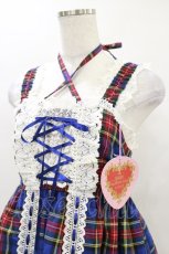 画像4: BABY,THE STARS SHINE BRIGHT / タータンチェックベビードールジャンパースカート Free ネイビー H-25-04-18-1075-BA-OP-NS-ZH (4)