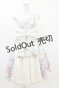 metamorphose / 風花のゆきうさぎプリーツジャンパースカート Free サックス H-25-04-18-1077-ME-OP-NS-ZH